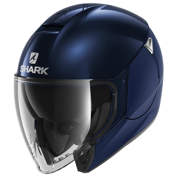 Mũ 3/4 Shark Citycruiser Dual Blank Blue