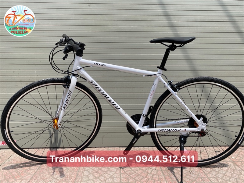 Xe Specialized T700c Nhôm touring đề Shimano tourney 3x7- màu trắng (chiếc)