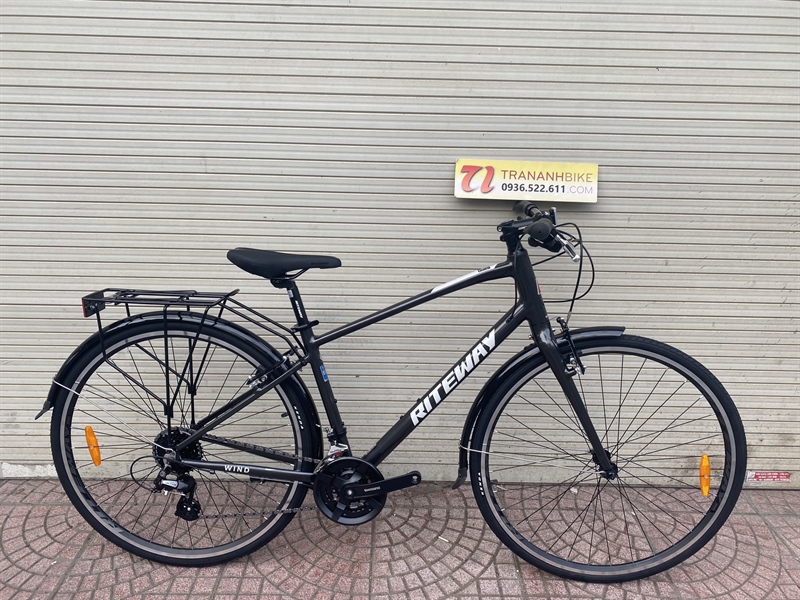 Xe RITEWAY WIND touring 700c Đề Shimano ALTUS (3x8) 24 tốc độ - Màu đen (chiếc)
